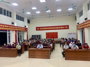 Xã Dân Chủ tổ chức Hội nghị cử tri để thảo luận tiêu chuẩn và danh sách những người ứng cử Trưởng thôn, nhiệm kỳ 2022 – 2025