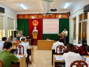 Hội đồng nhân dân xã Dân Chủ tổ chức Kỳ họp thứ Sáu, nhiệm kỳ 2021 - 2026.