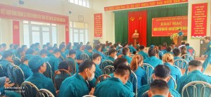Xã Dân Chủ tổ chức khai mạc khai mạc huấn luyện quân sự, giáo dục chính trị năm 2023
